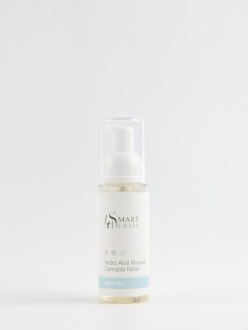 Пінка для сухої та чутливої шкіри з канабісом.